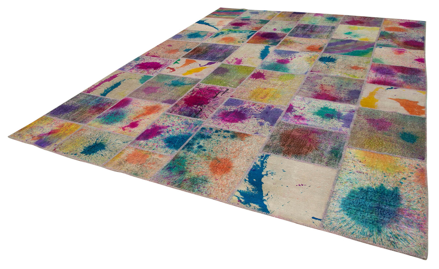 10x13 Multicolor Patchwork Rug - 10462