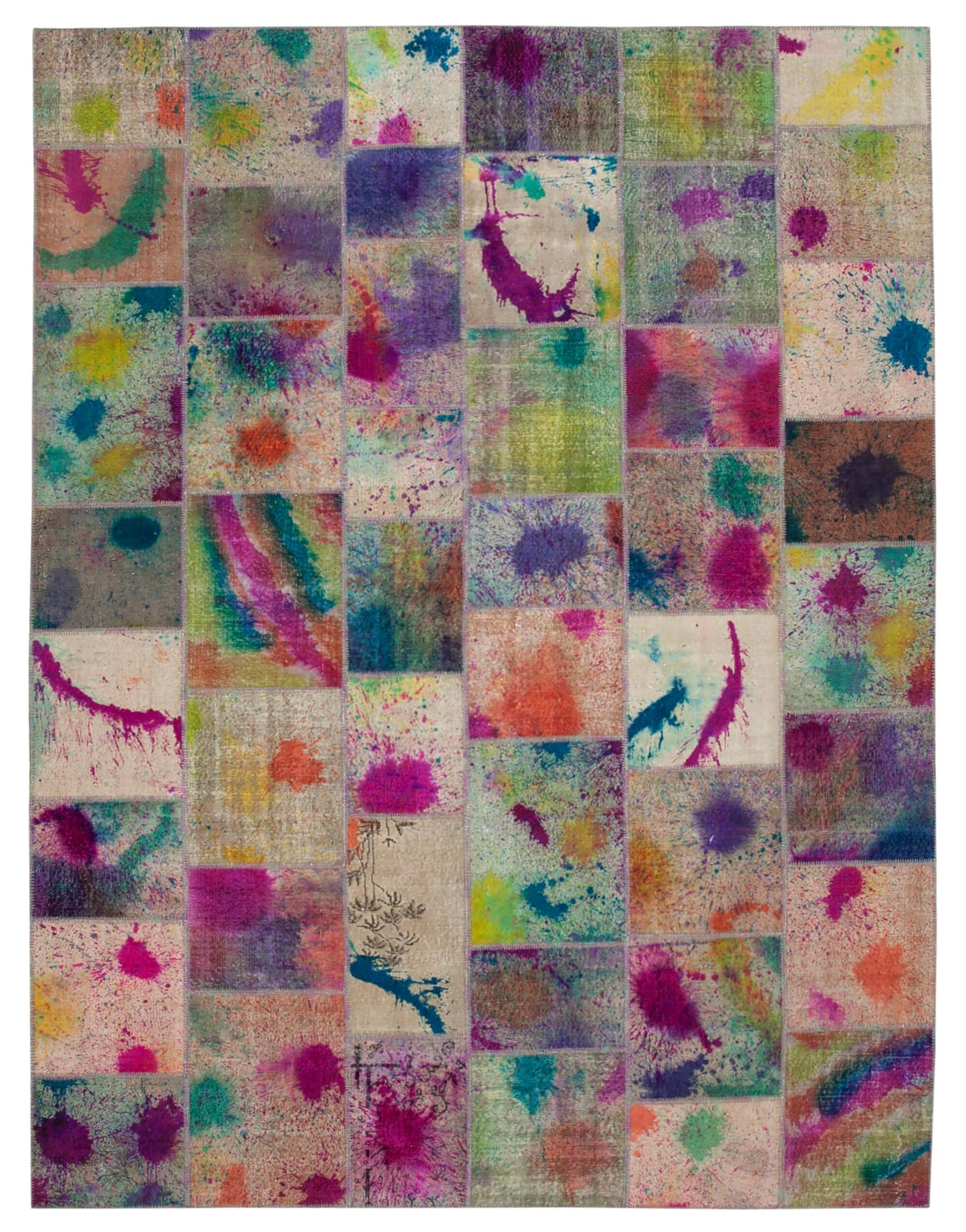 10x13 Multicolor Patchwork Rug - 10499