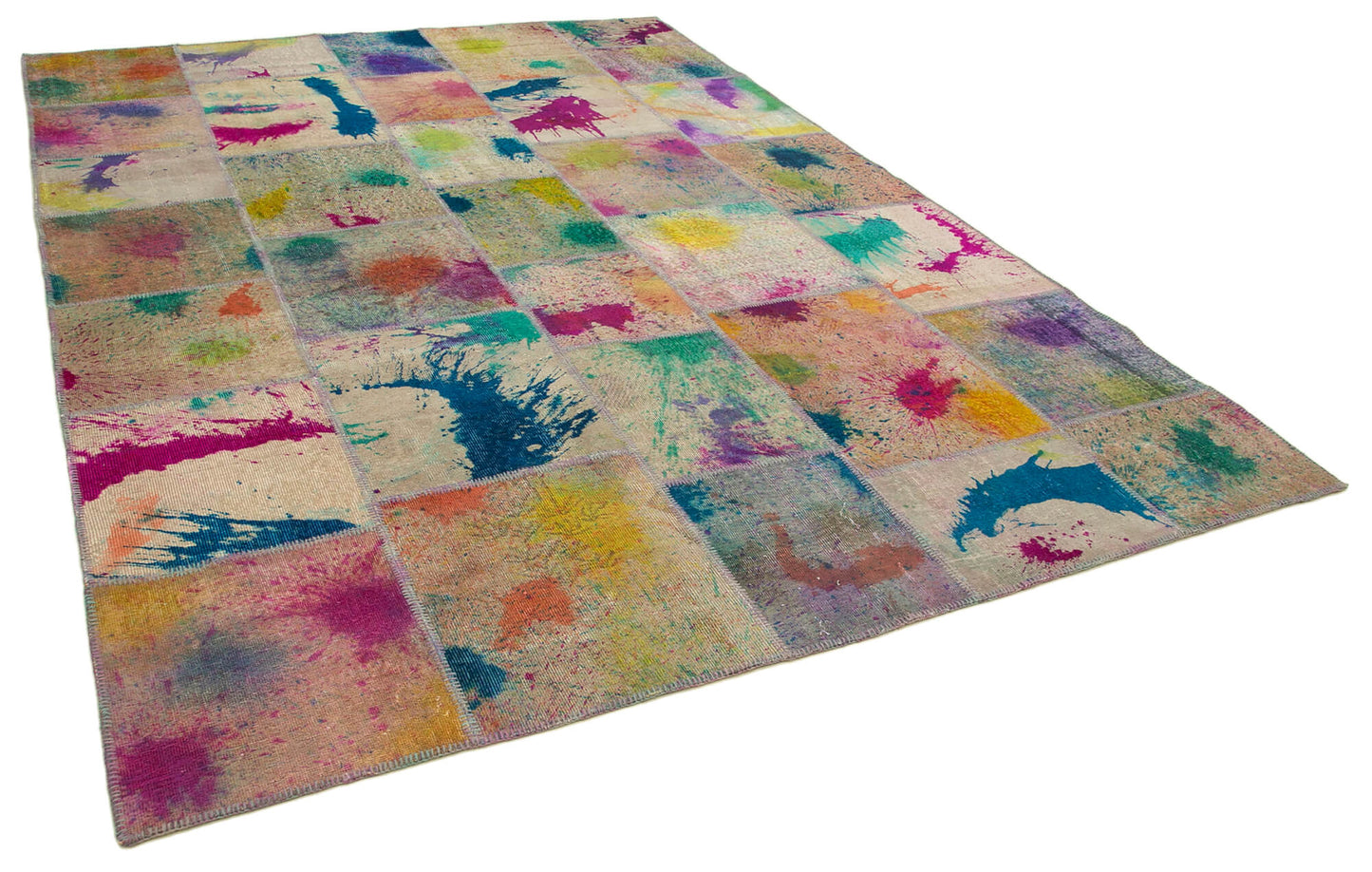 8x12 Multicolor Patchwork Rug- 12384