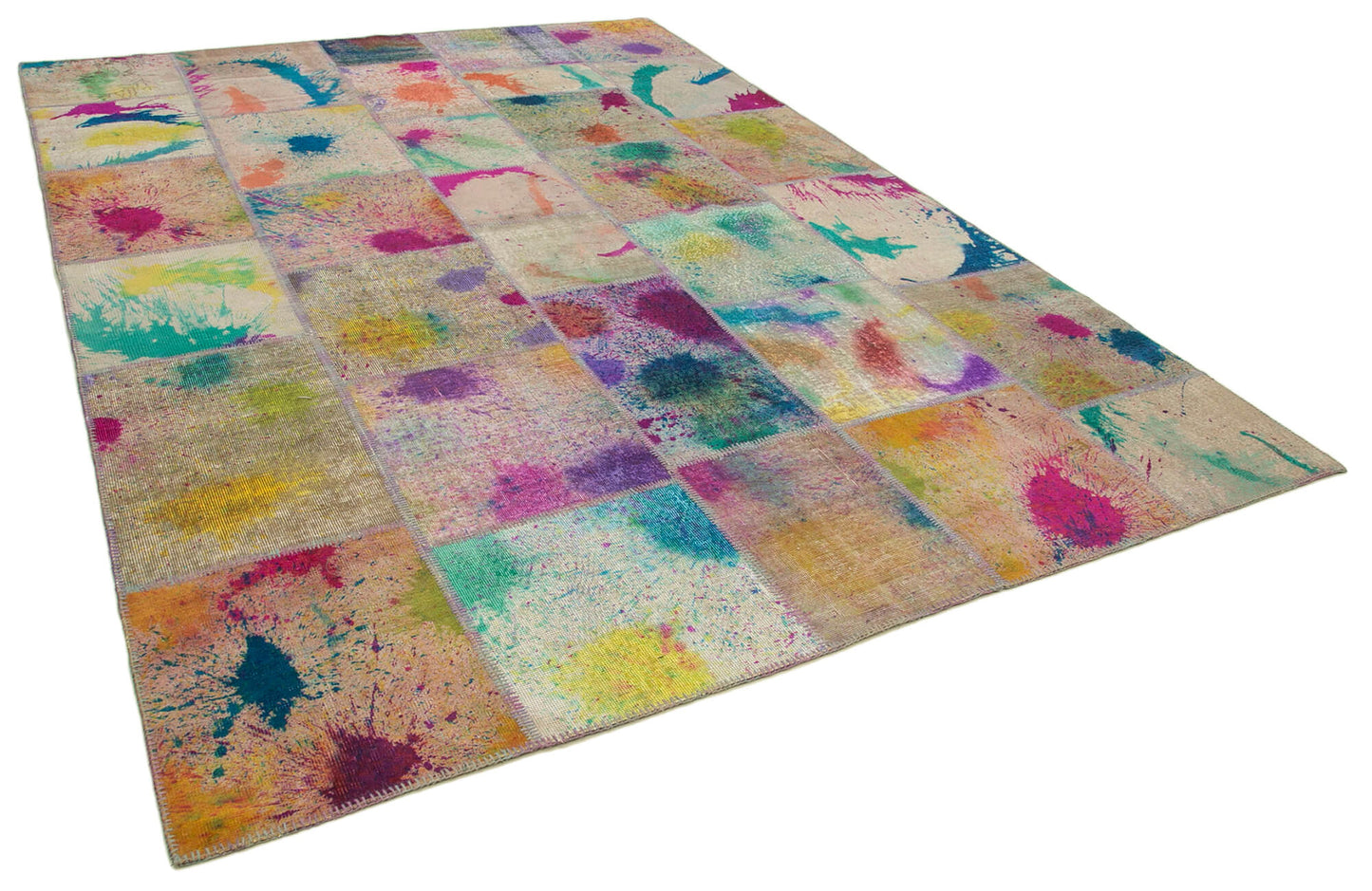 8x12 Multicolor Patchwork Rug- 12386