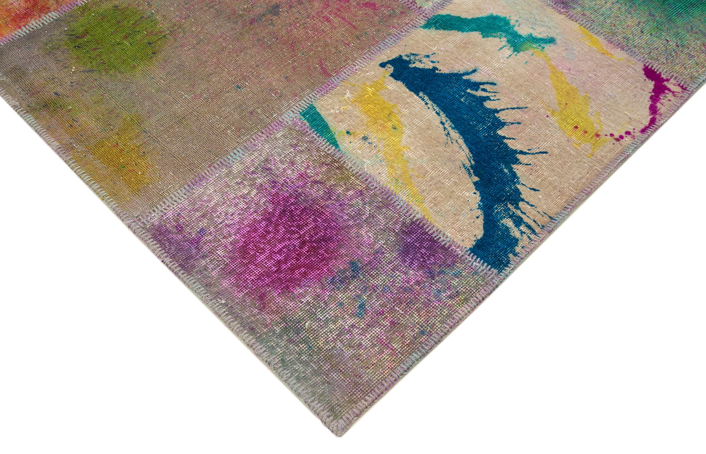 8x11 Multicolor Patchwork Rug- 12389