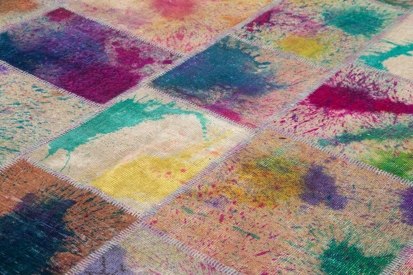 8x11 Multicolor Patchwork Rug- 12389