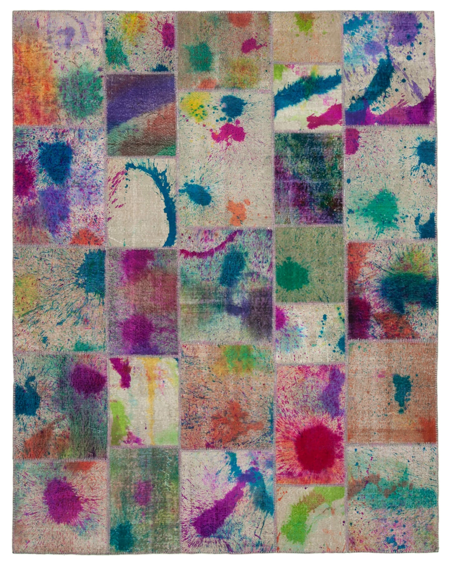 8x10 Multicolor Patchwork Rug - 12504