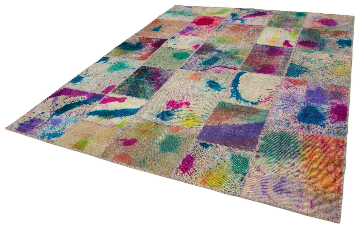 8x10 Multicolor Patchwork Rug - 12504