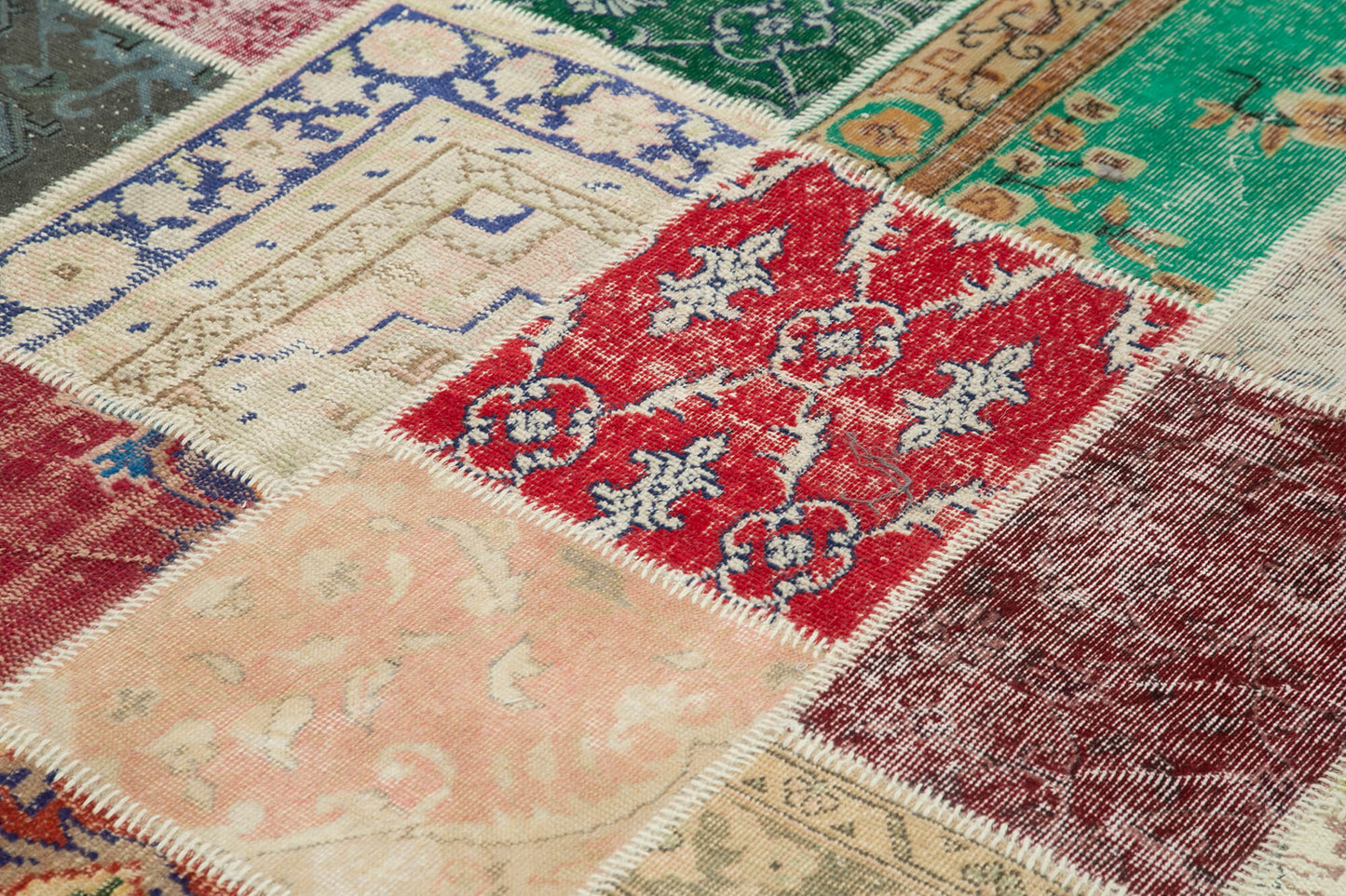 8x10 Multicolor Patchwork Rug - 12524