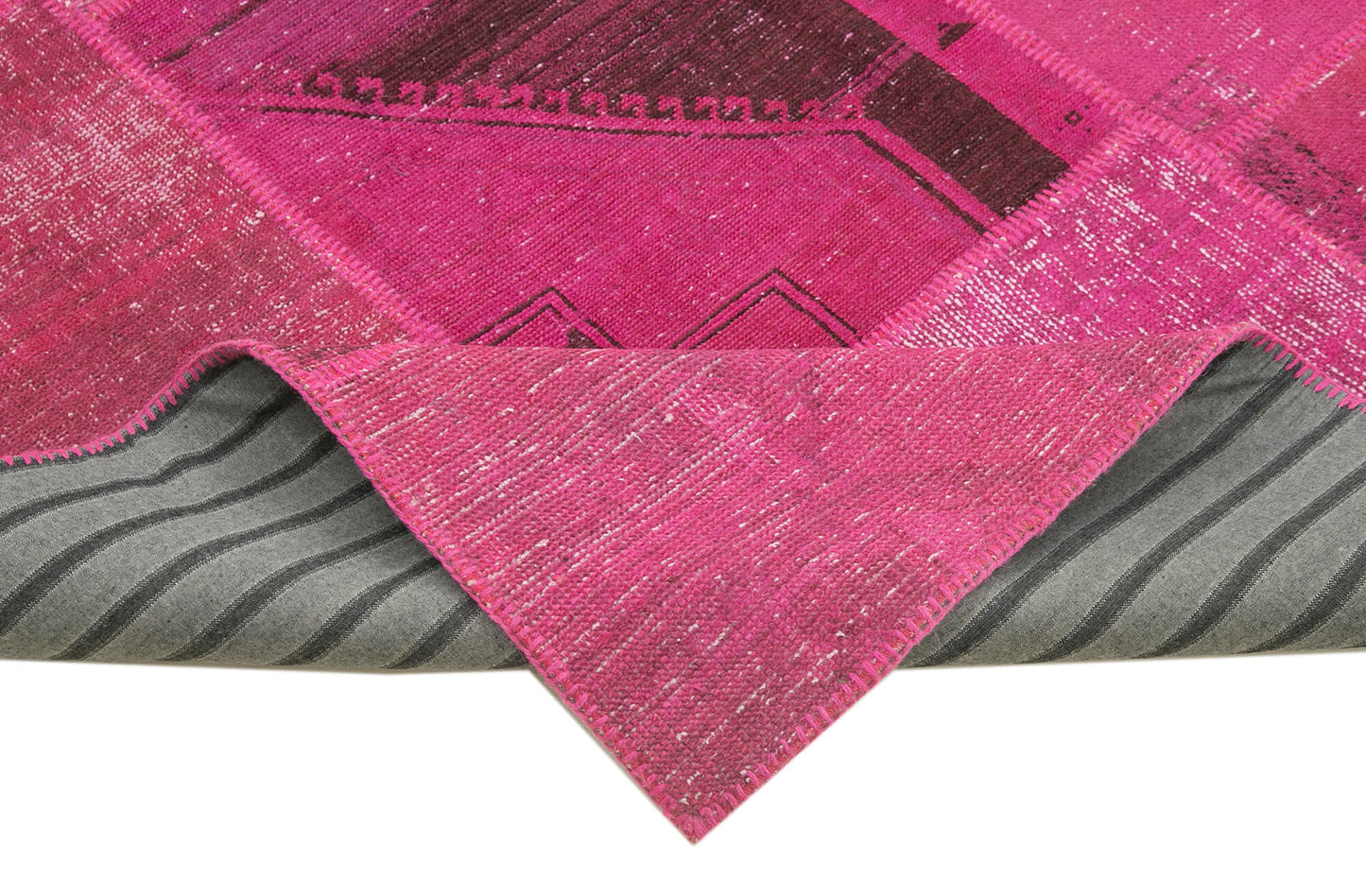 8x10 Pink Patchwork Rug - 12544