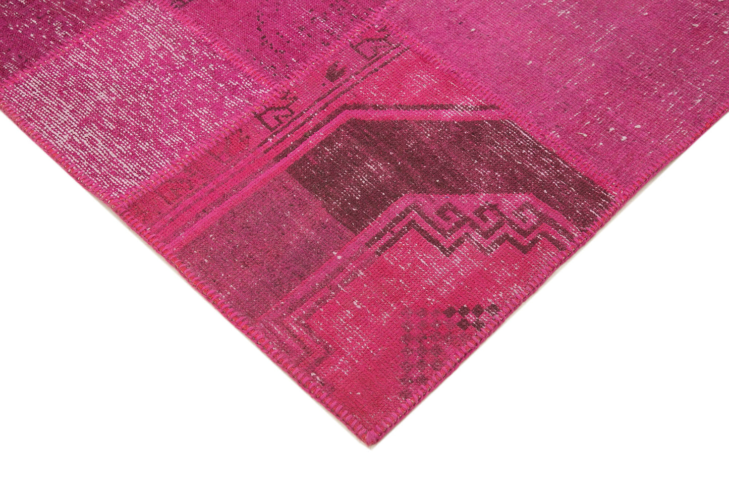 8x10 Pink Patchwork Rug - 12549
