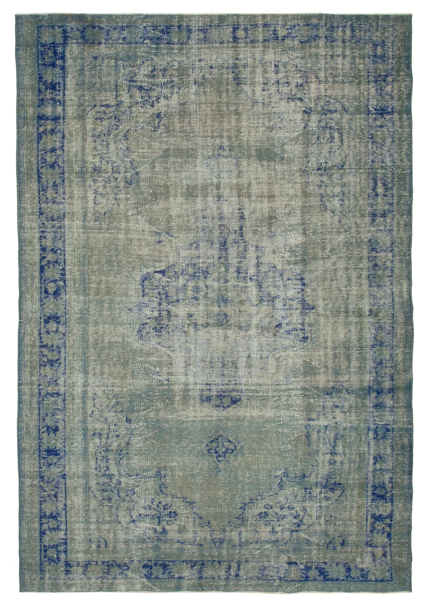 7x11 Blue Overdyed Rug - 16627