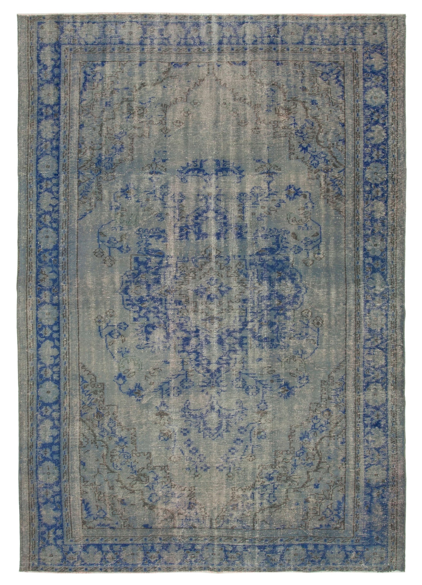 7x10 Grey Overdyed Rug - 16923