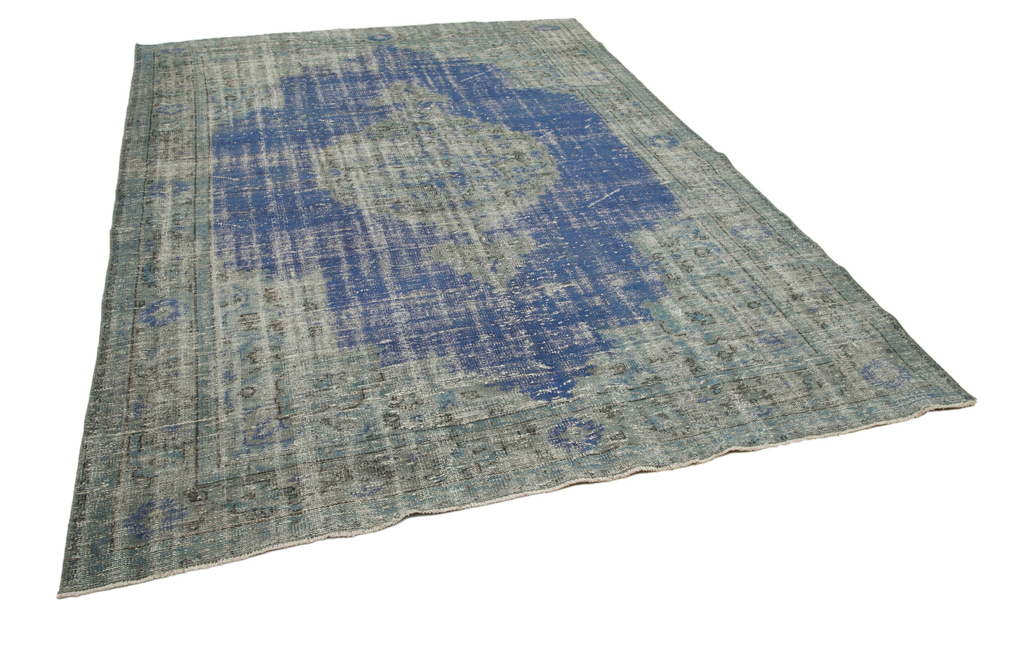 7x10 Blue Overdyed Rug - 16961