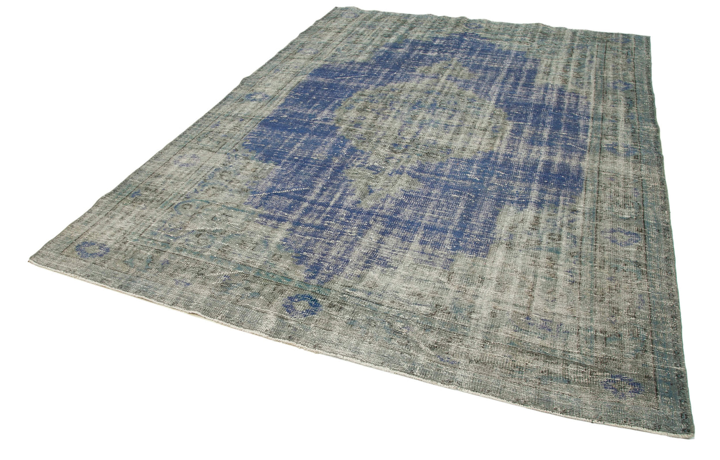 7x10 Blue Overdyed Rug - 16961