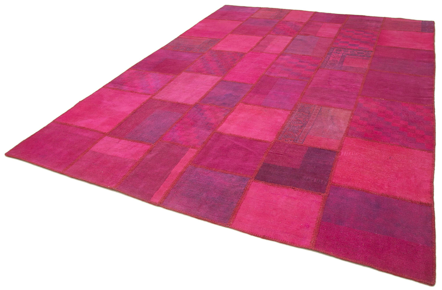 8x11 Pink Patchwork Rug- 18226