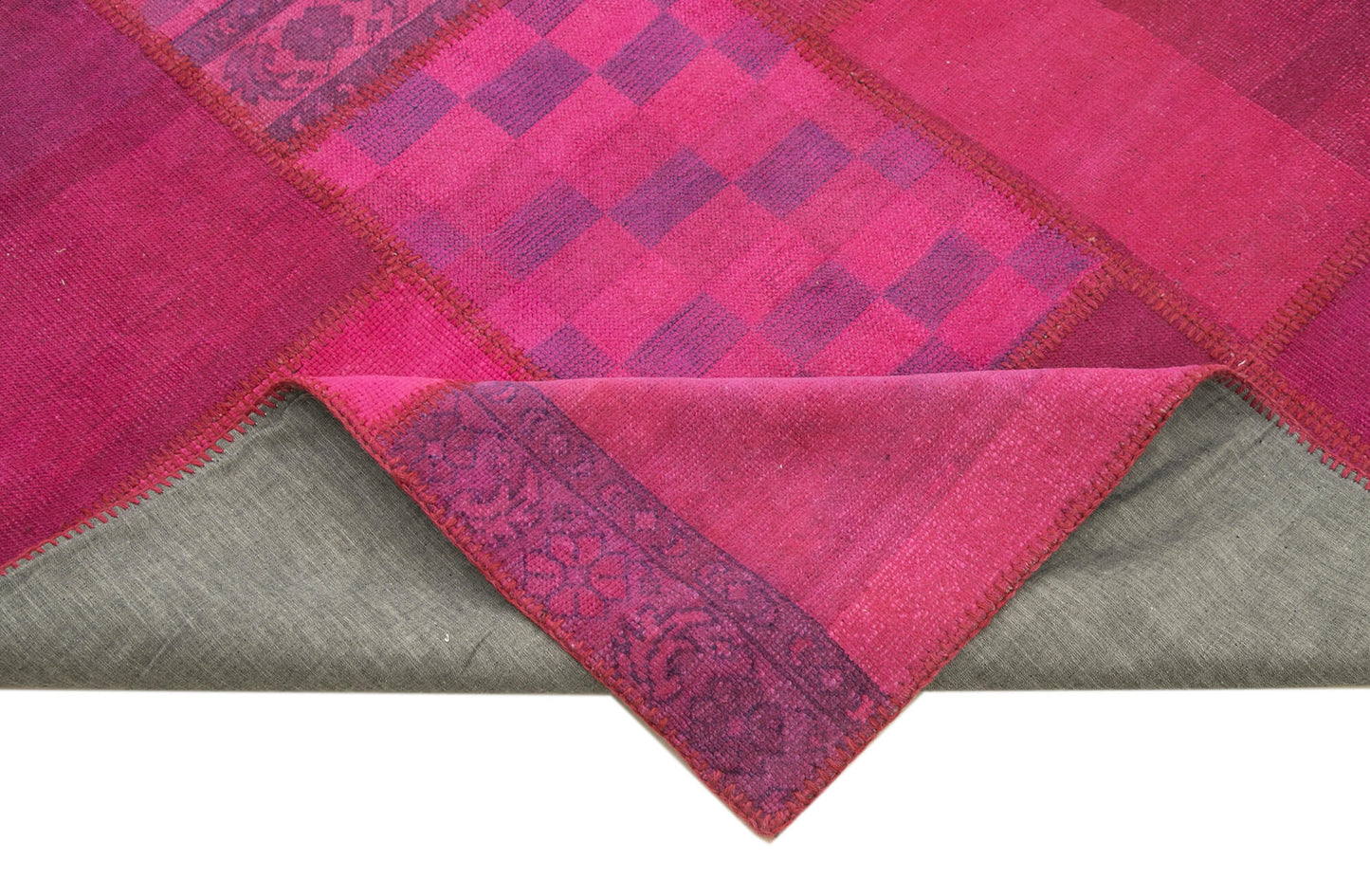 8x11 Pink Patchwork Rug- 18226