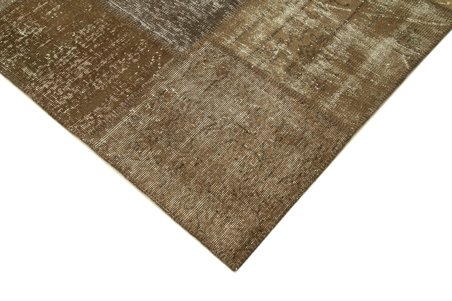 8x12 Brown Patchwork Rug- 18228