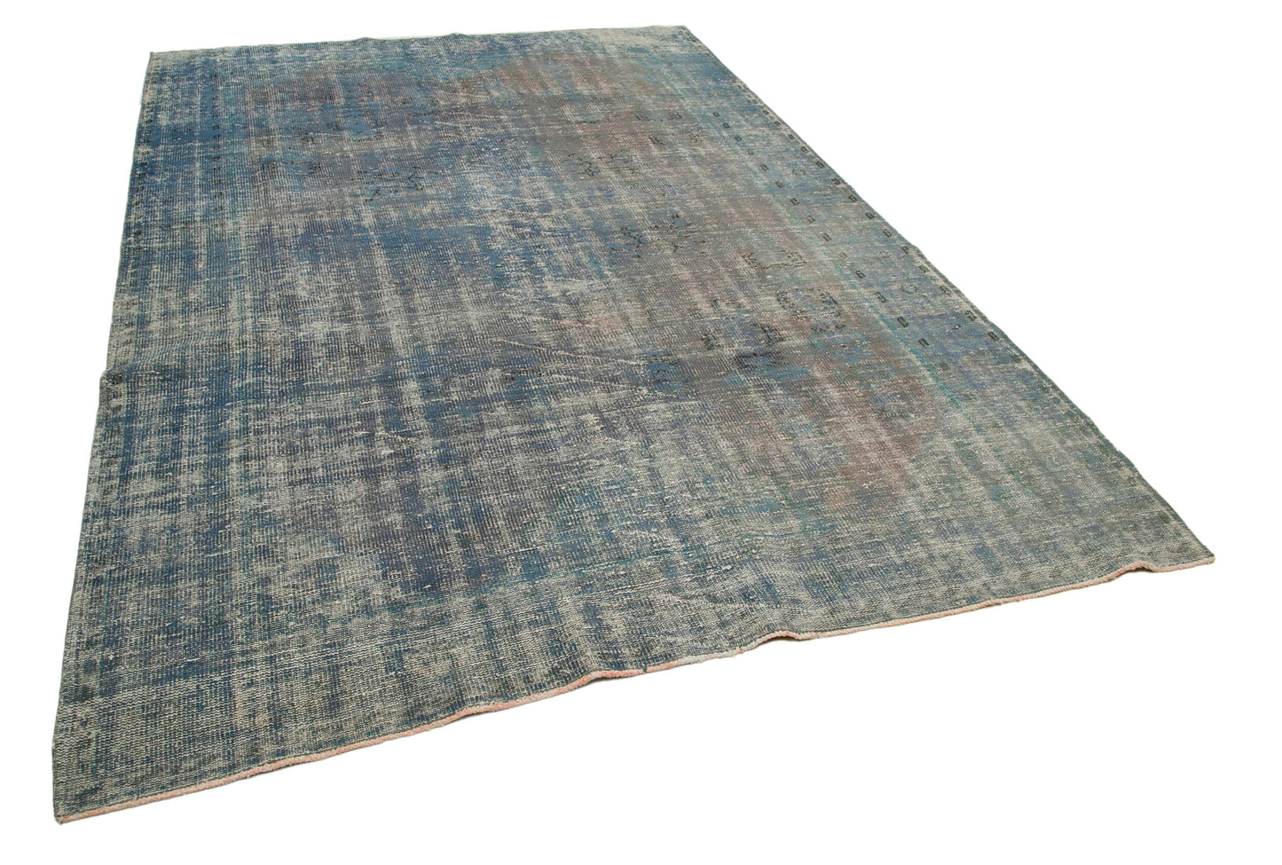 7x10 Blue Overdyed Rug - 19004