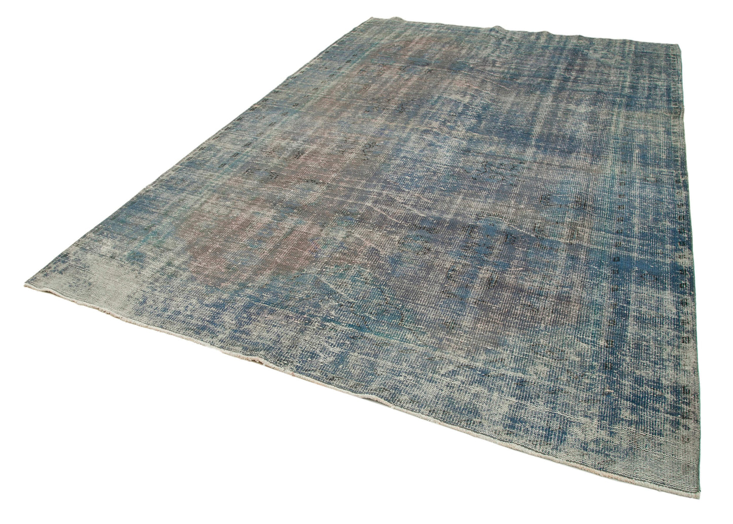 7x10 Blue Overdyed Rug - 19004