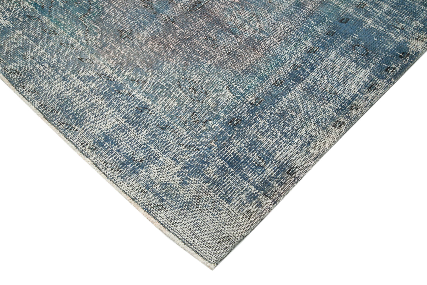 7x10 Blue Overdyed Rug - 19004