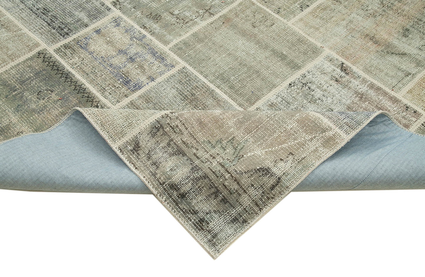 8x11 Grey Patchwork Rug- 20015