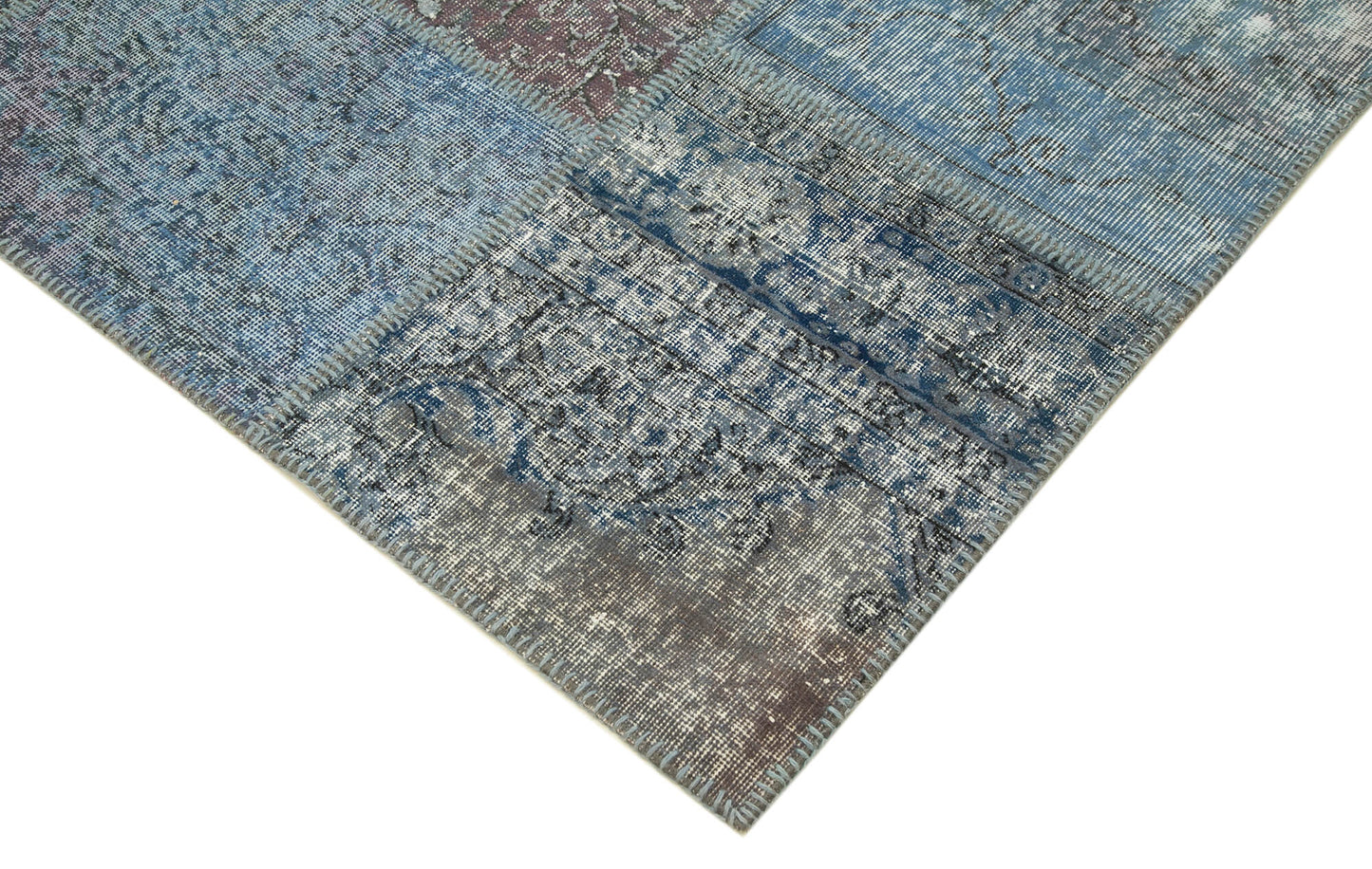 8x12 Blue Patchwork Rug- 20057