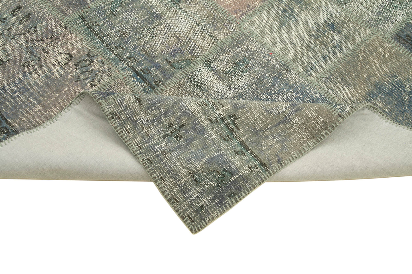 6x8 Grey Patchwork Rug - 20241