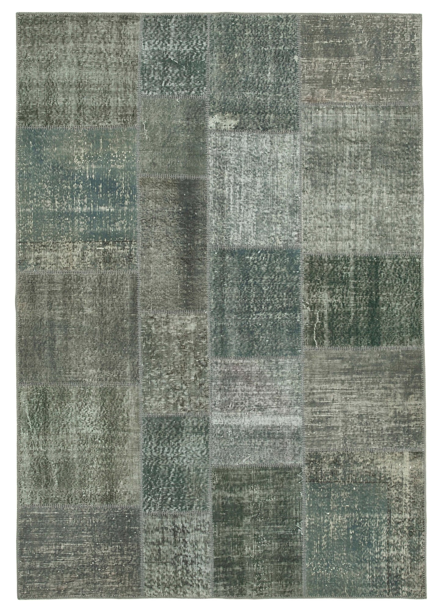 6x8 Grey Patchwork Rug - 20264