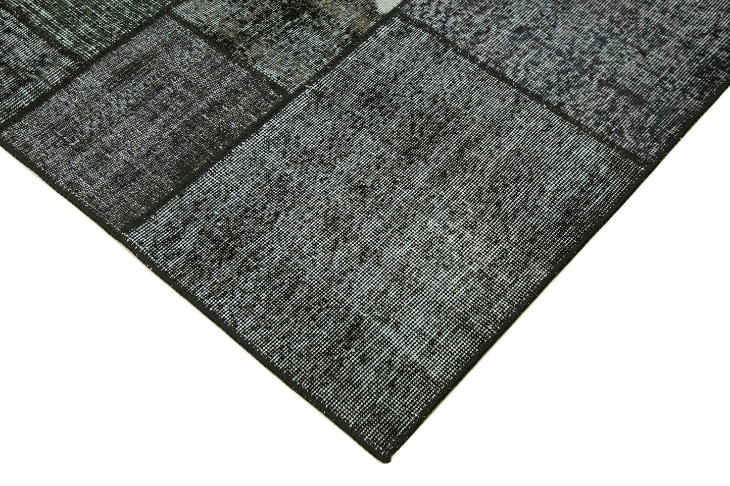 6x8 Black Patchwork Rug - 20300
