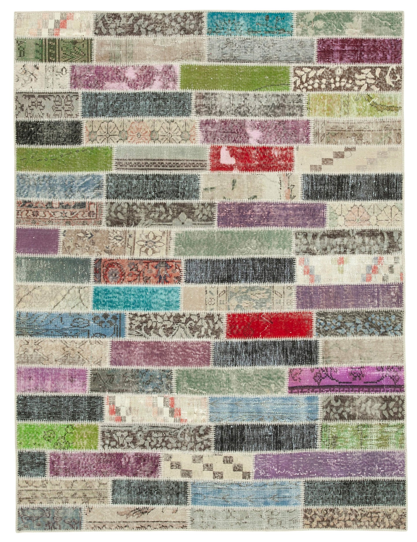6x8 Multicolor Patchwork Rug - 20863