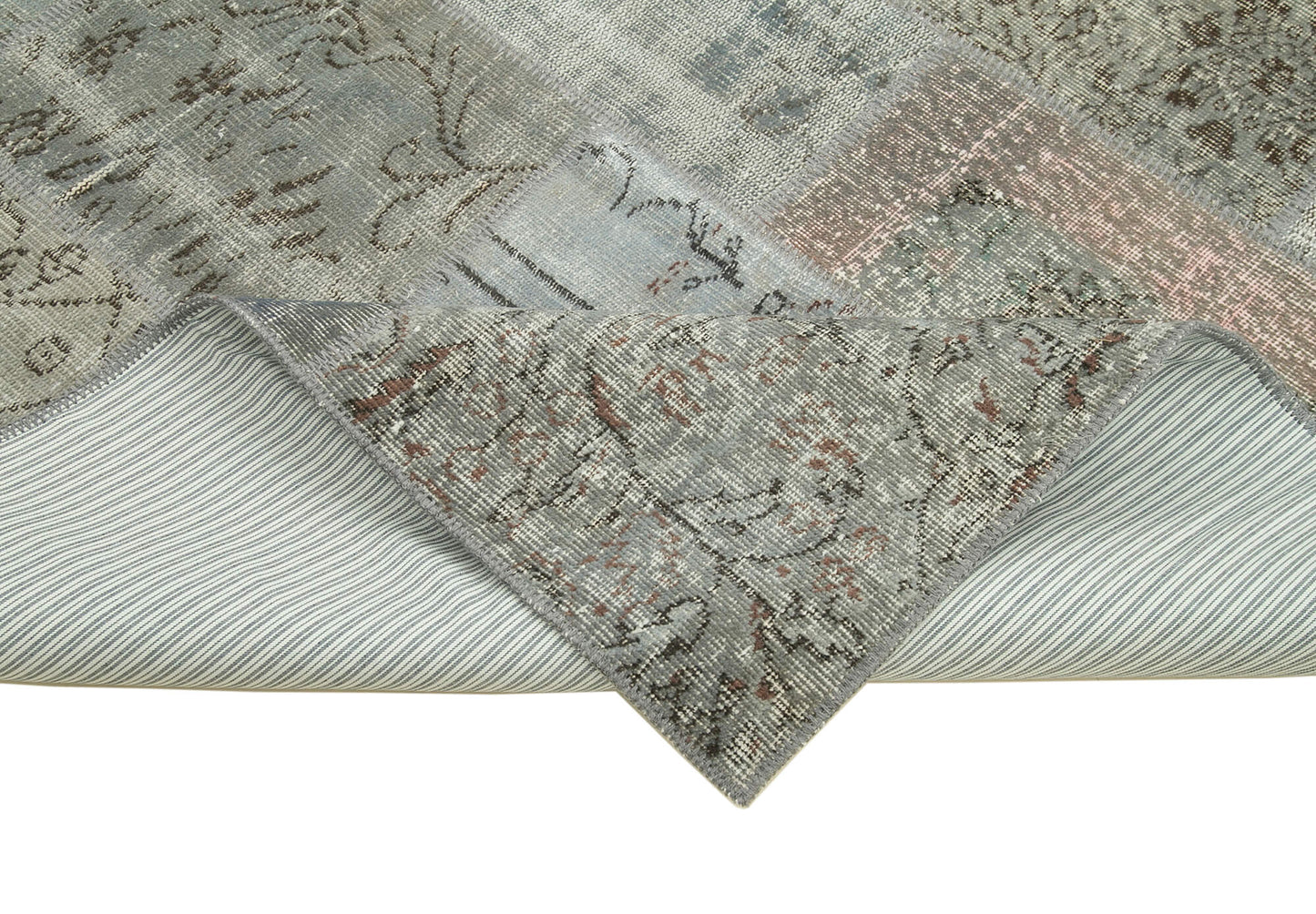 6x8 Grey Patchwork Rug - 20865