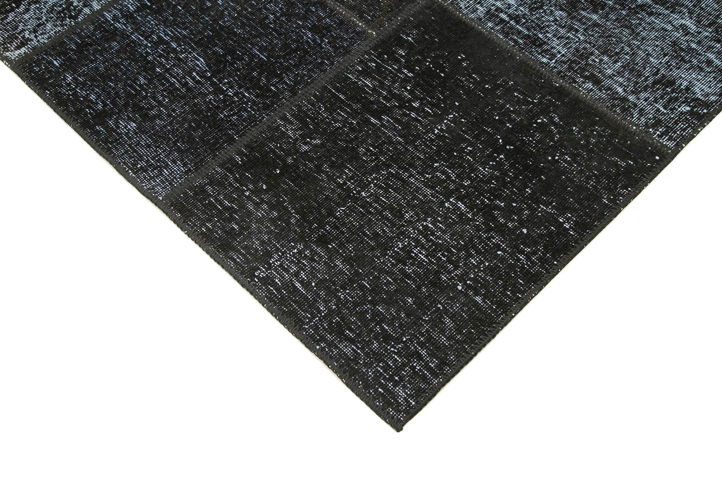 6x8 Black Patchwork Rug - 20875