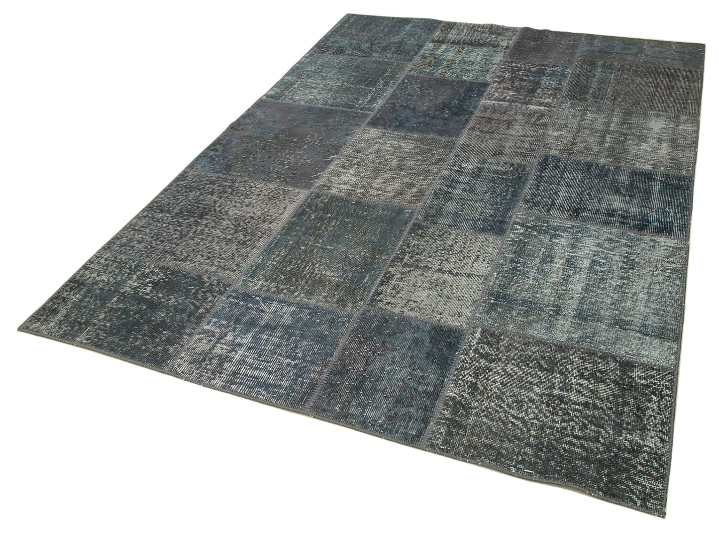 6x8 Grey Patchwork Rug - 20914