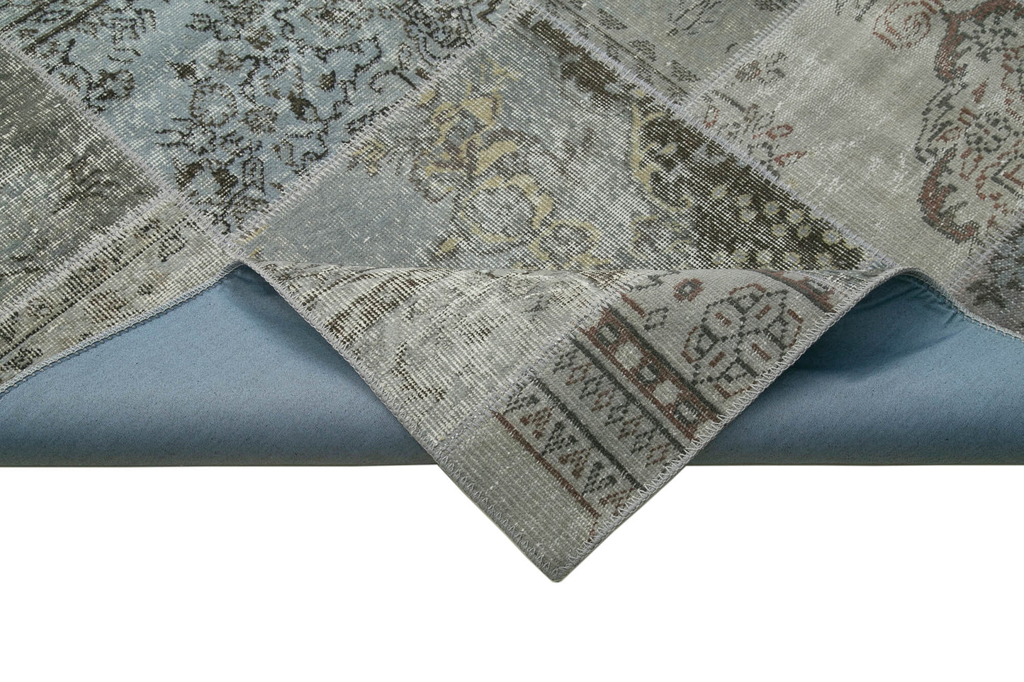 6x8 Grey Patchwork Rug - 20916