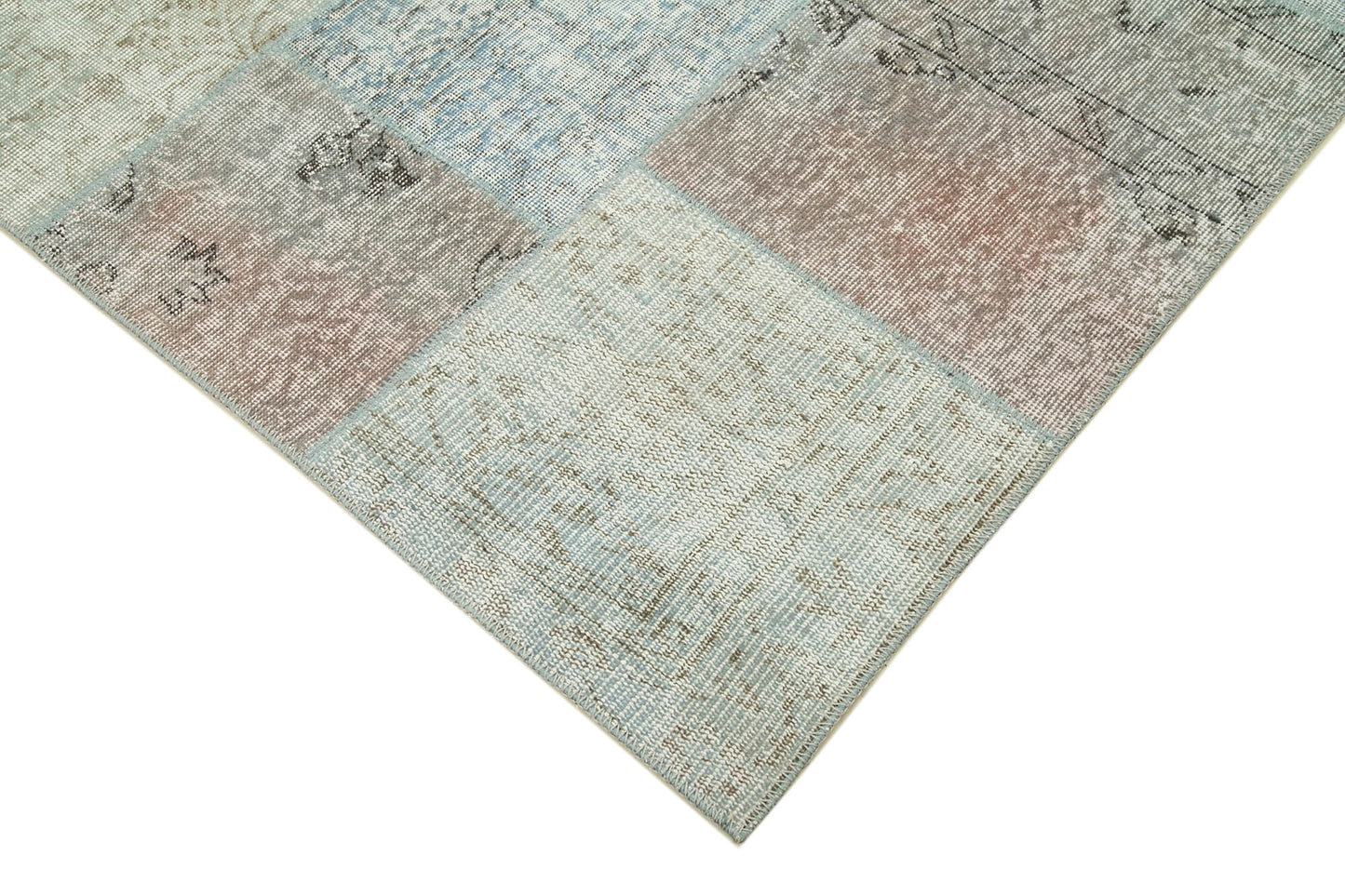 6x8 Blue Patchwork Rug - 20925