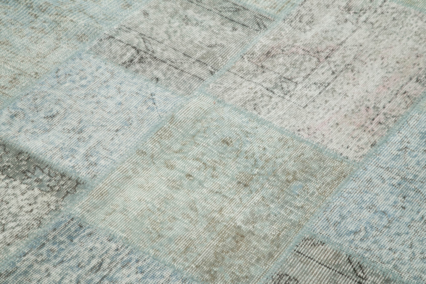 6x8 Blue Patchwork Rug - 20925