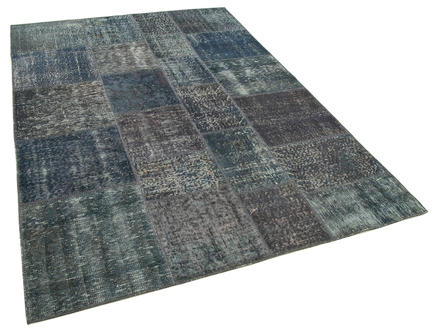6x8 Grey Patchwork Rug - 20933