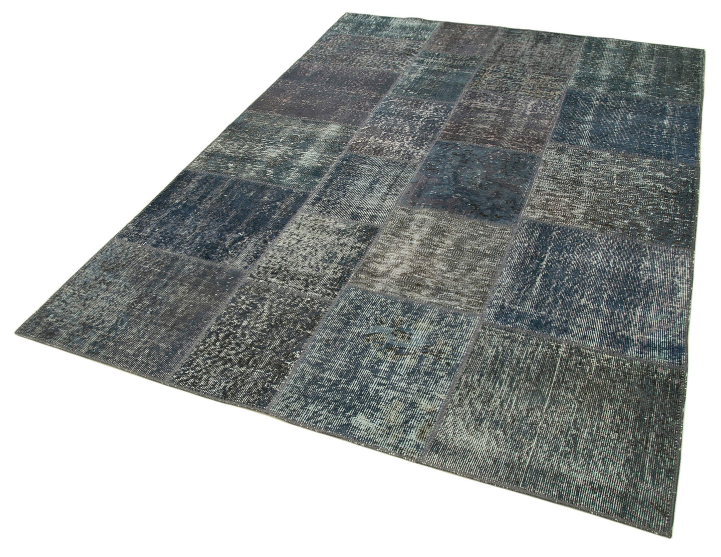 6x8 Grey Patchwork Rug - 20933
