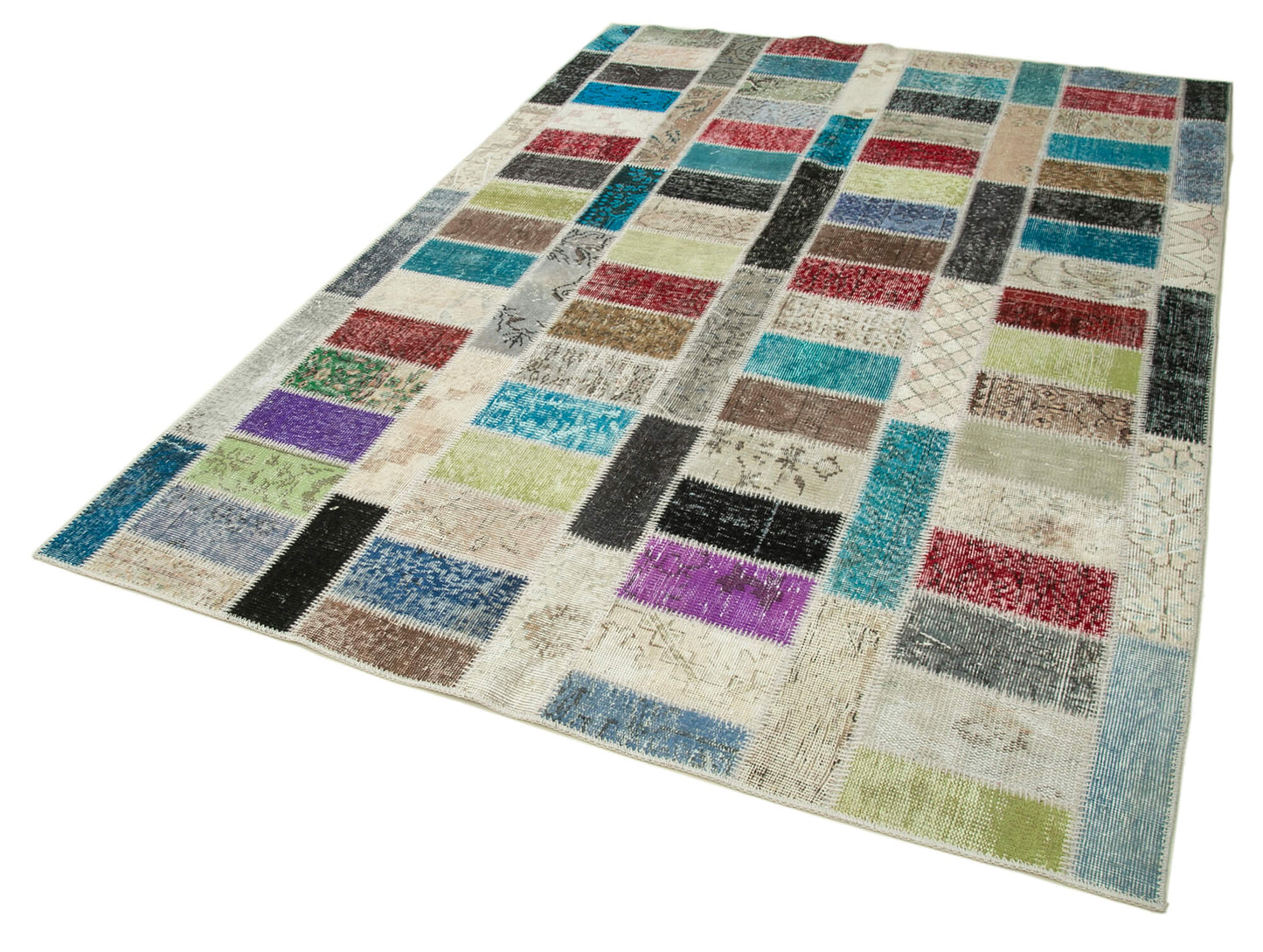 6x8 Multicolor Patchwork Rug - 20936