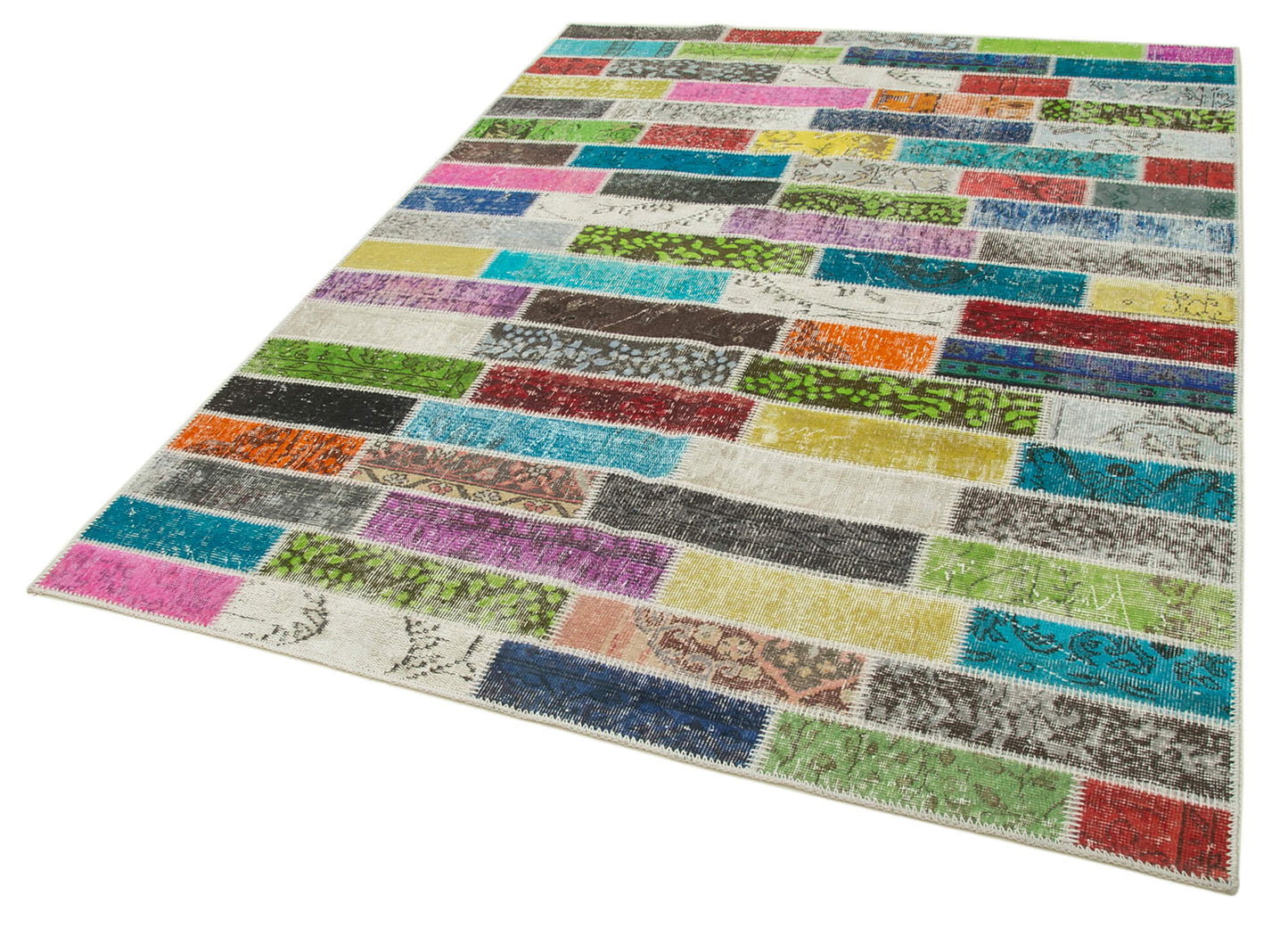 6x7 Multicolor Patchwork Rug - 20938