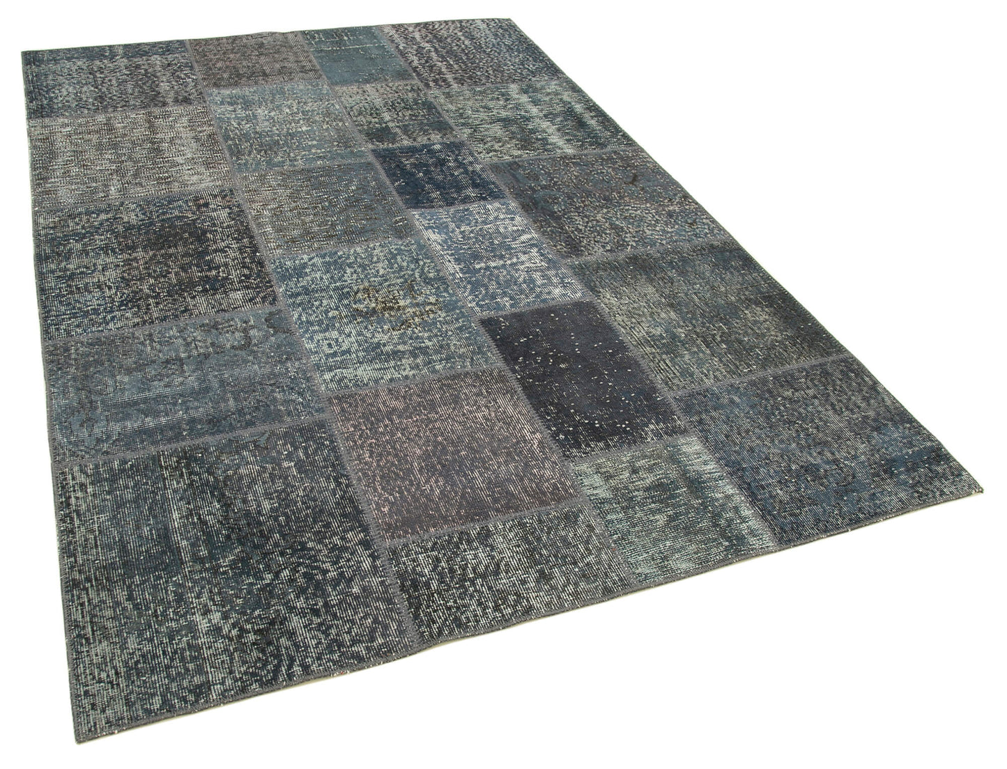 6x8 Grey Patchwork Rug - 20942