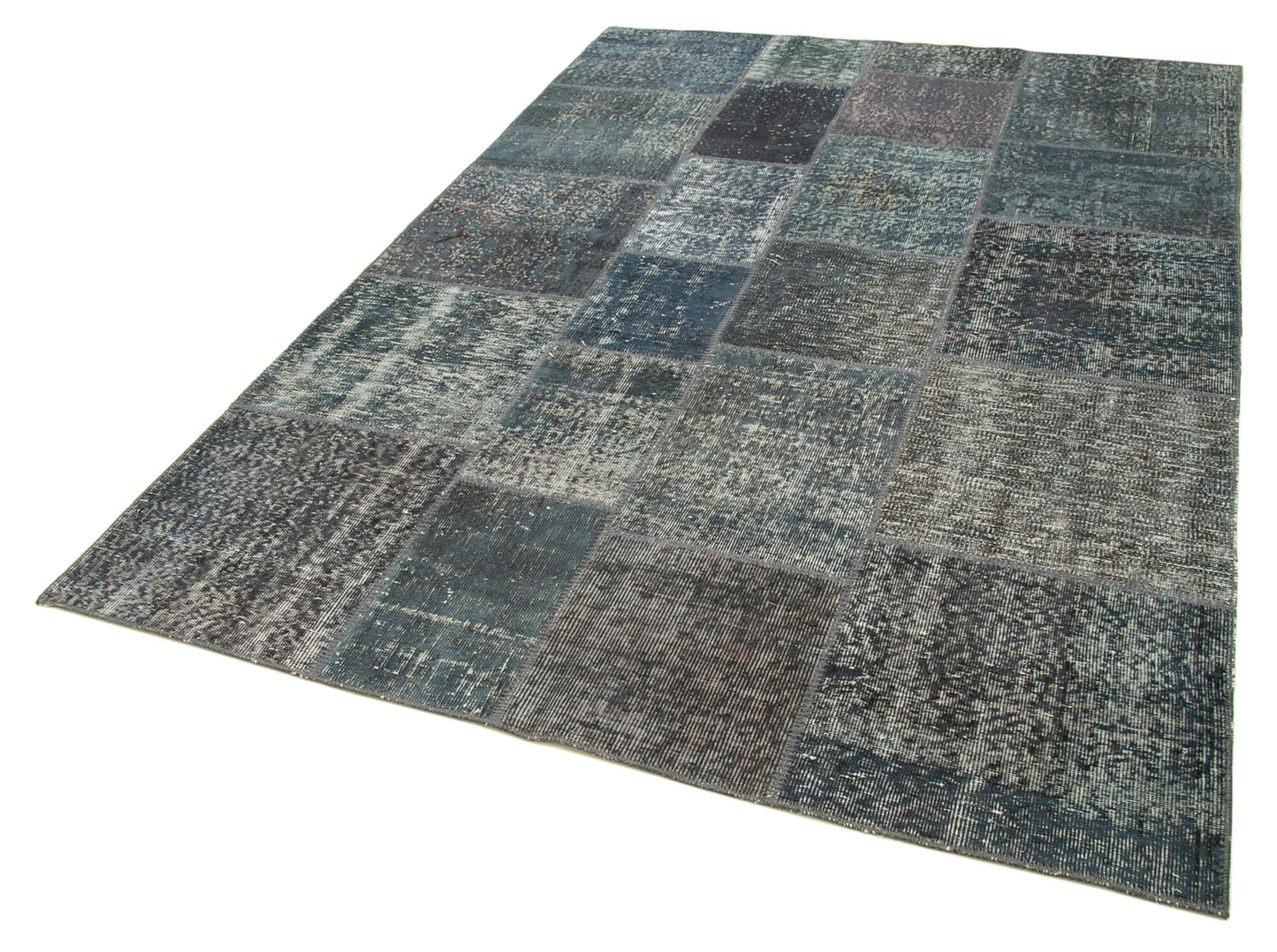 6x8 Grey Patchwork Rug - 20942