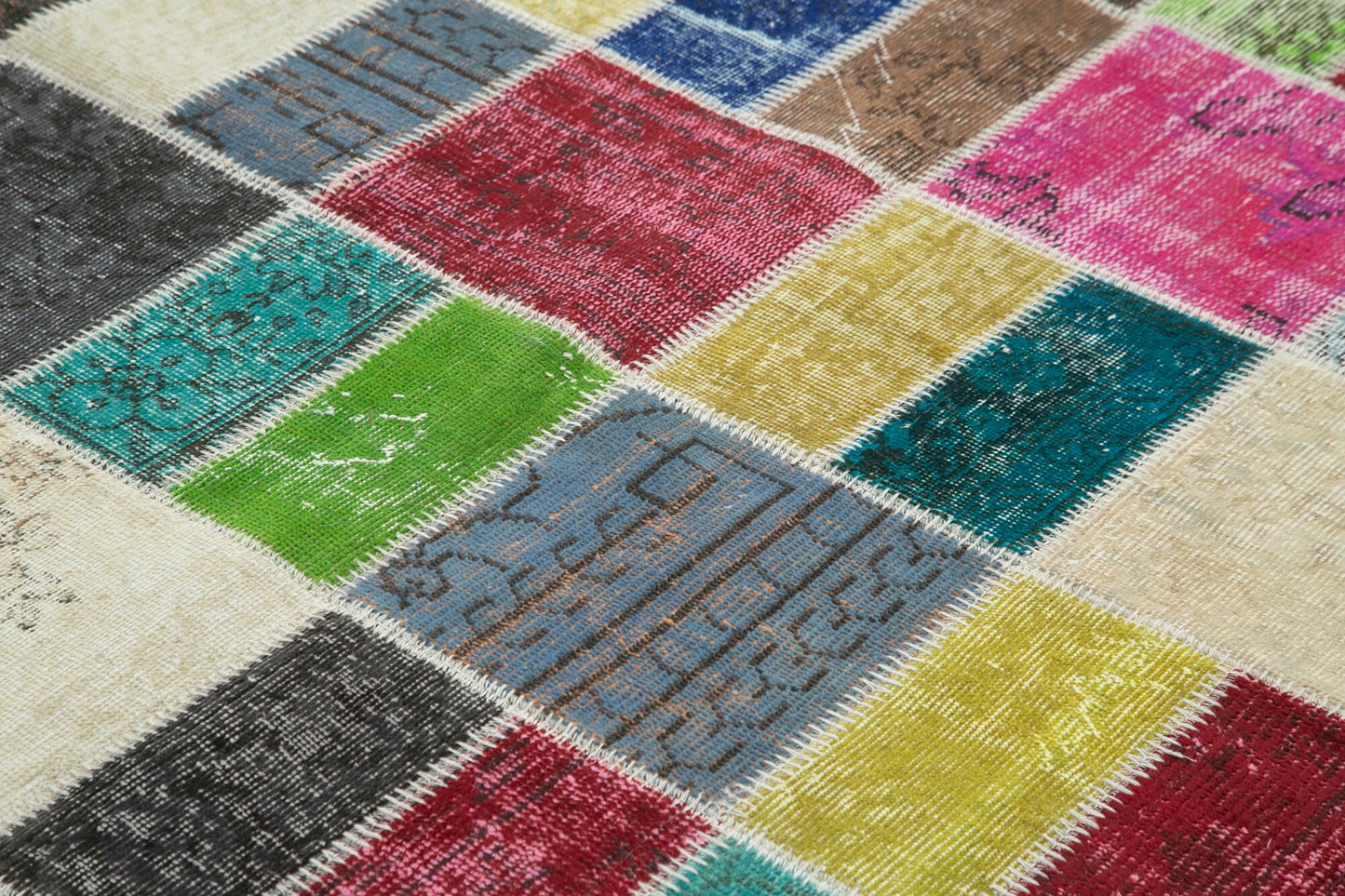 6x7 Multicolor Patchwork Rug - 20948