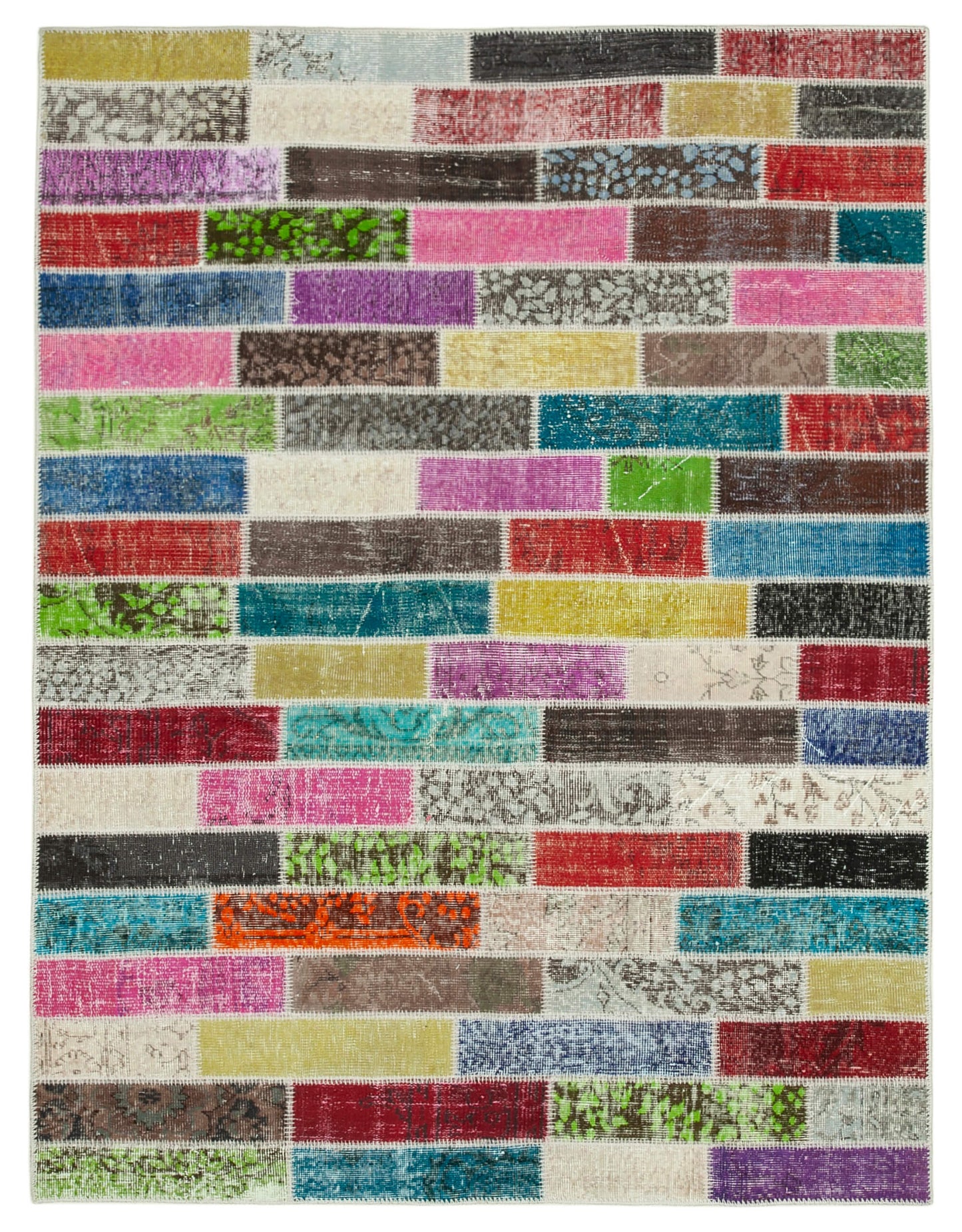 6x7 Multicolor Patchwork Rug - 20949