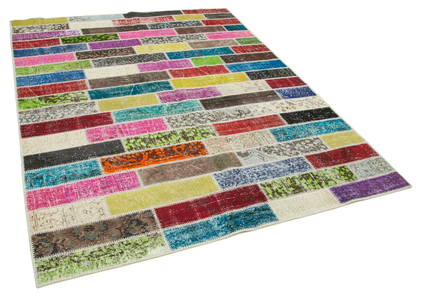 6x7 Multicolor Patchwork Rug - 20949