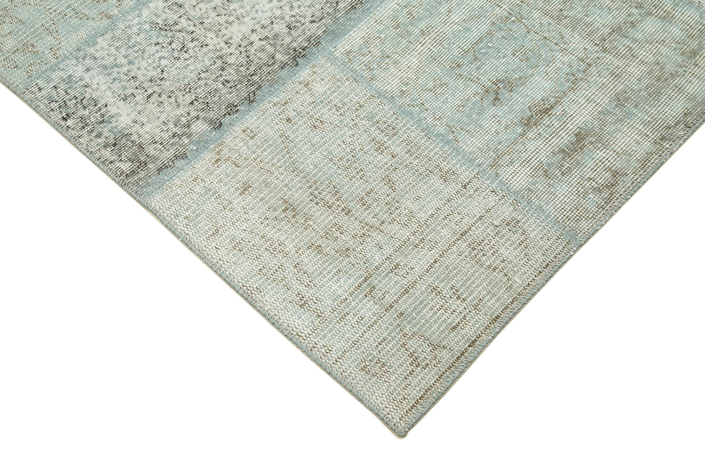 6x8 Blue Patchwork Rug - 20950