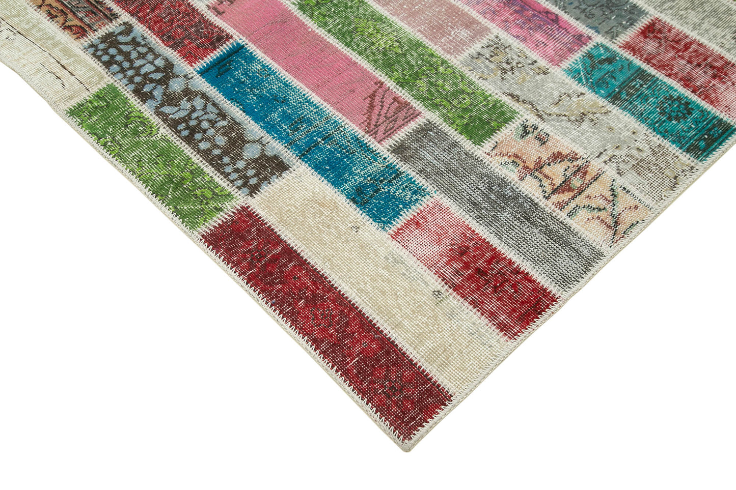 6x7 Multicolor Patchwork Rug - 20953