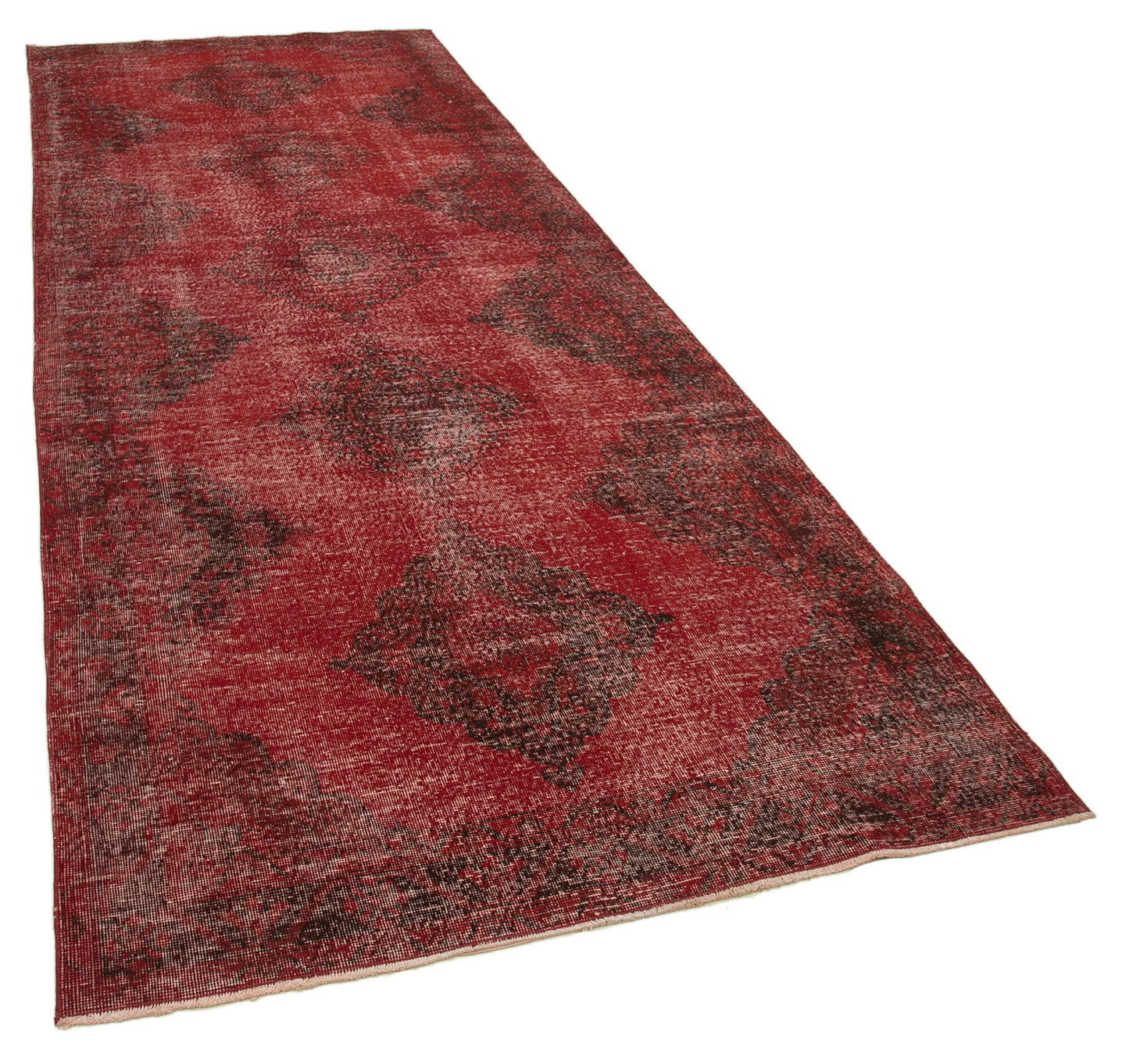5x13 Red Turkish Over Dyed Runner Rug - 21714