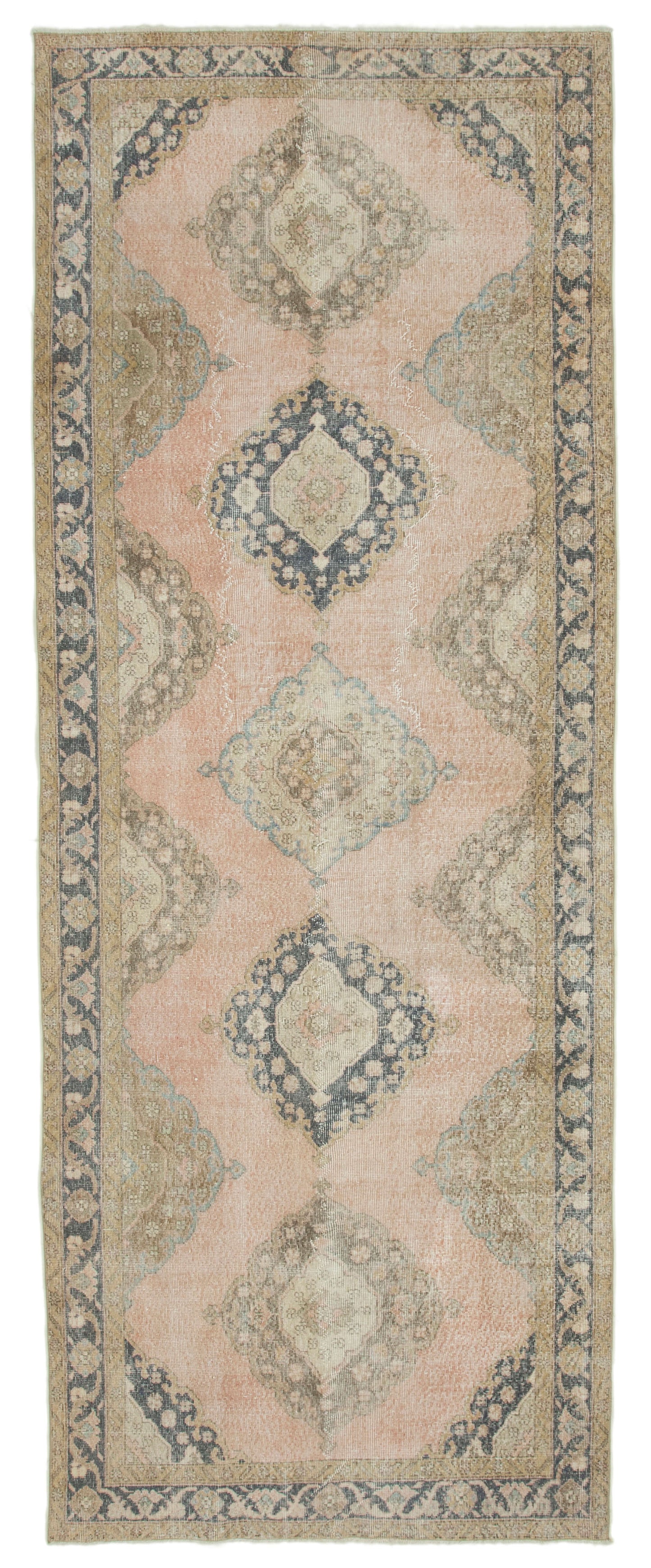 5x12 Beige Turkish Vintage Runner Rug - 21720