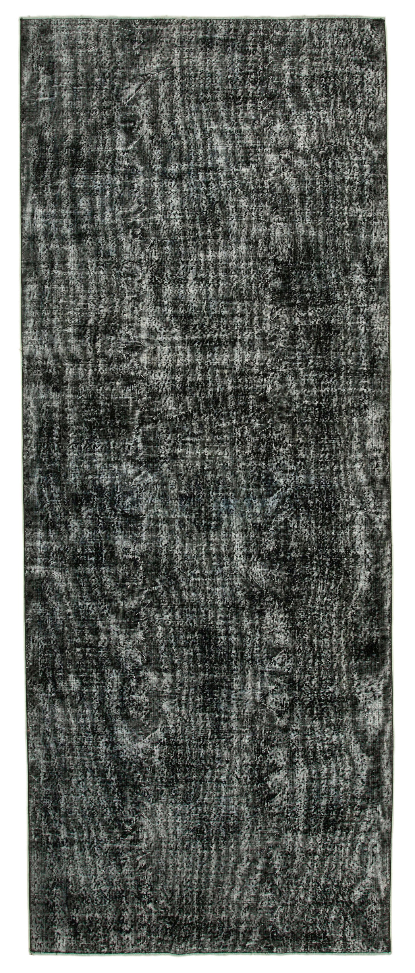 5x12 Black Turkish Over Dyed Runner Rug - 21733