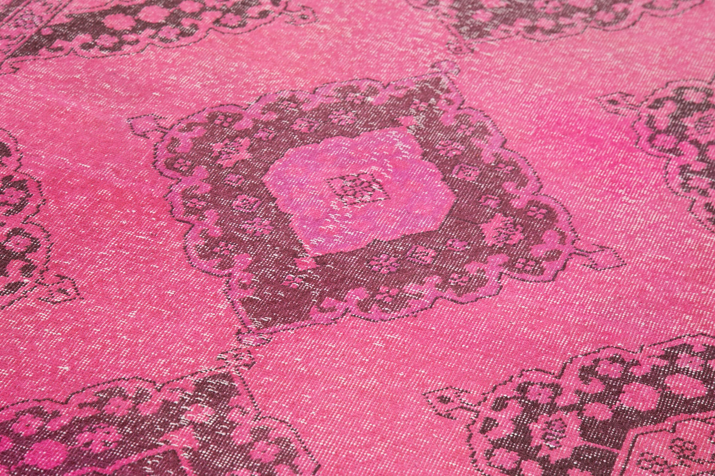5x13 Pink Turkish Over Dyed Runner Rug - 21734