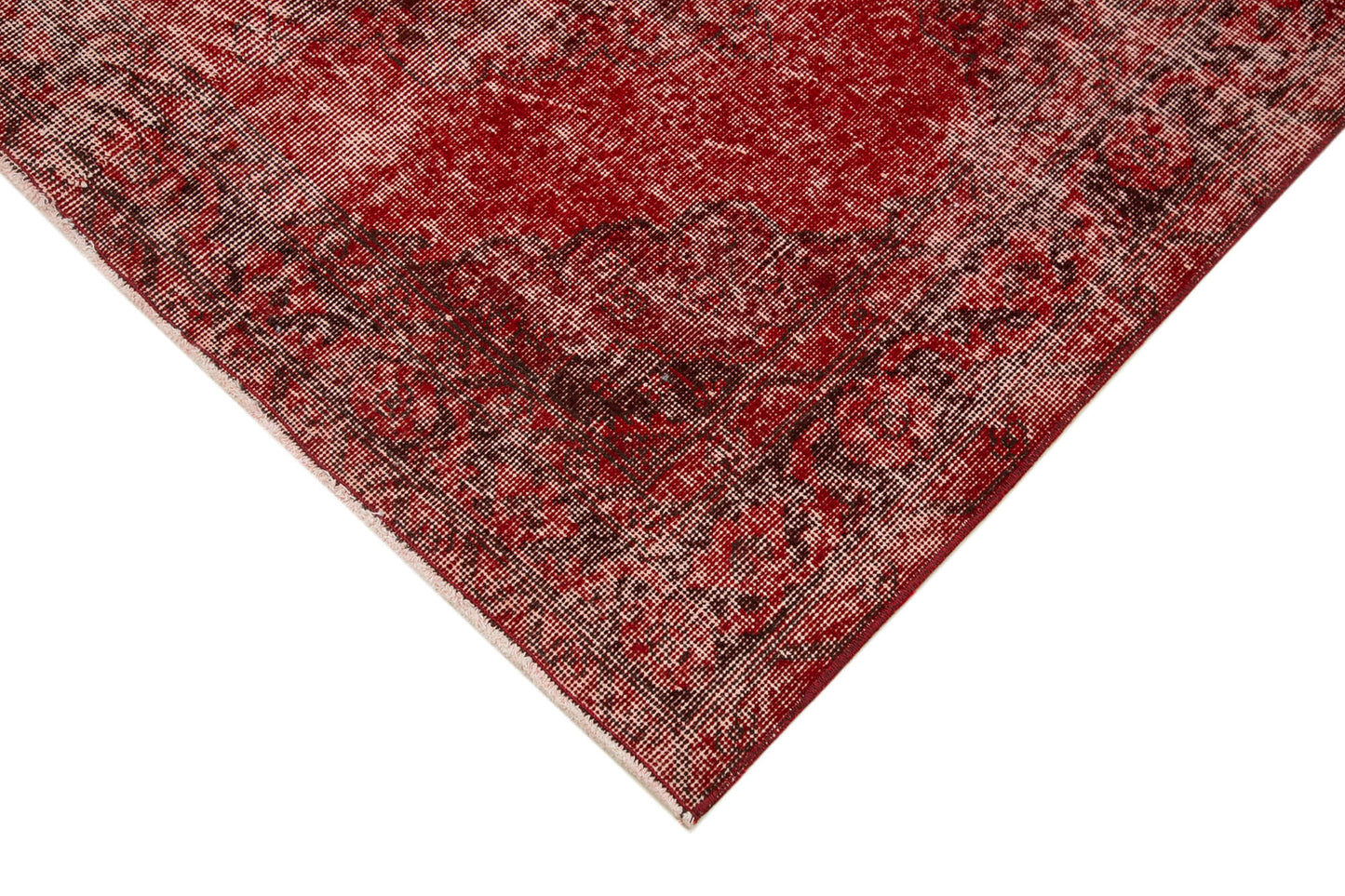 4x13 Red Turkish Over Dyed Runner Rug - 21736