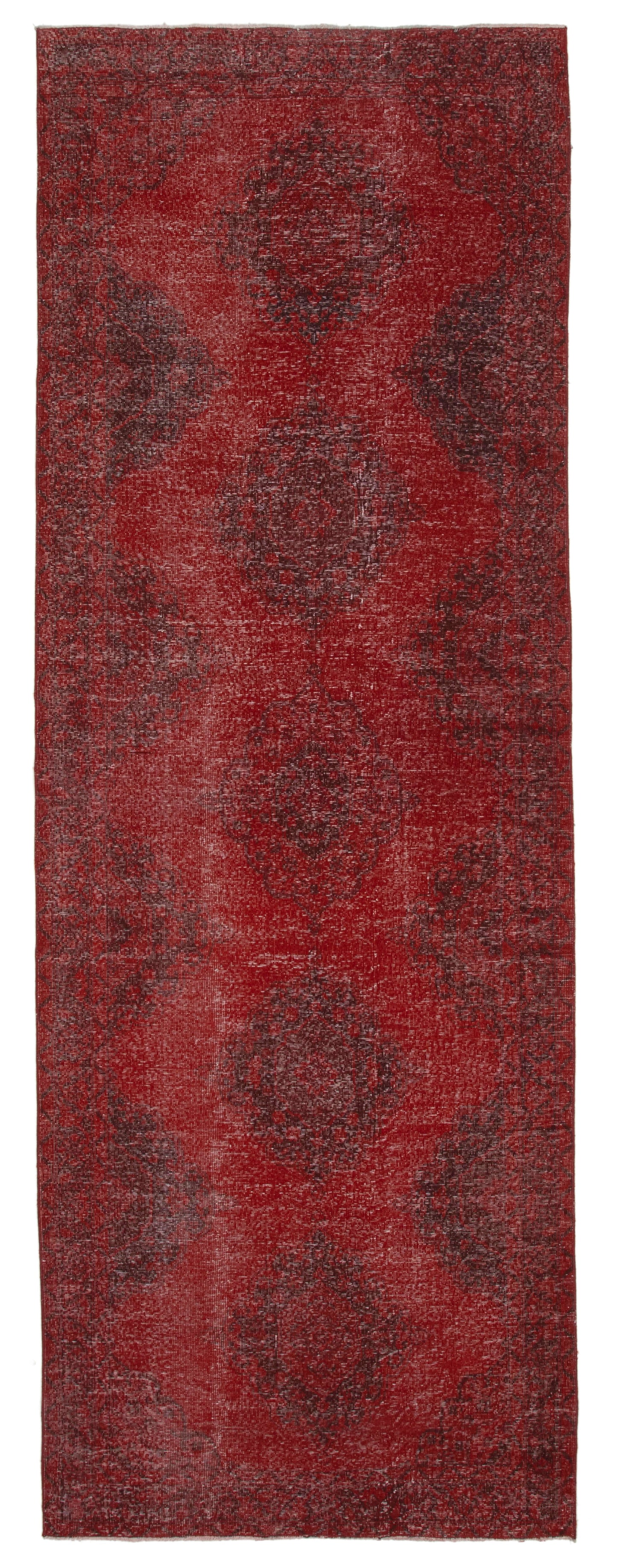 5x14 Red Turkish Over Dyed Runner Rug - 21737